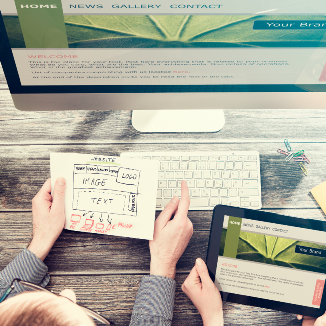 illustration de maquette responsive